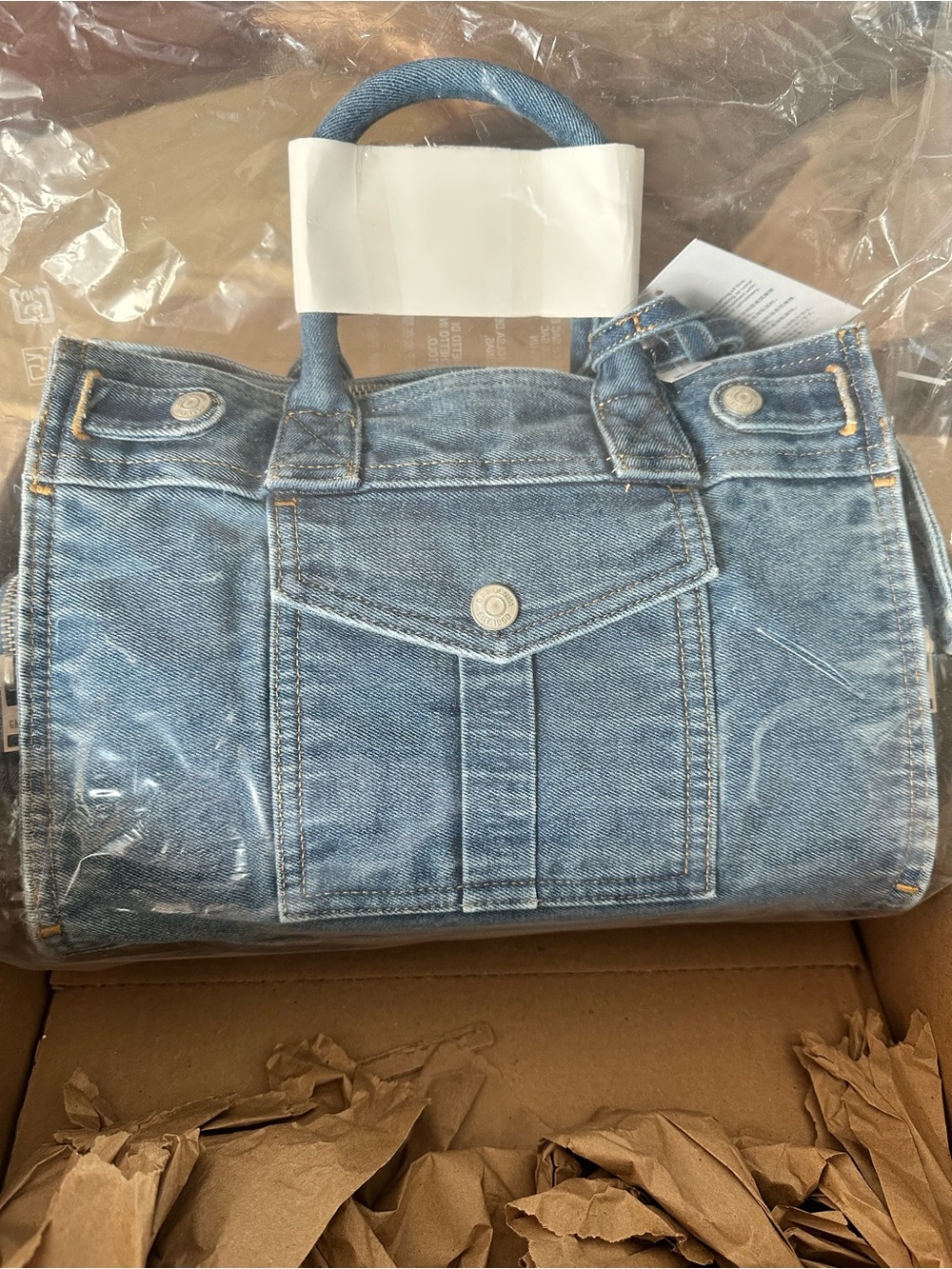 GAP Denim 5 pocket satchel bag